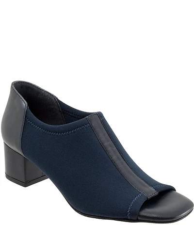 Trotters Lennon Peep Toe Block Heel Pumps