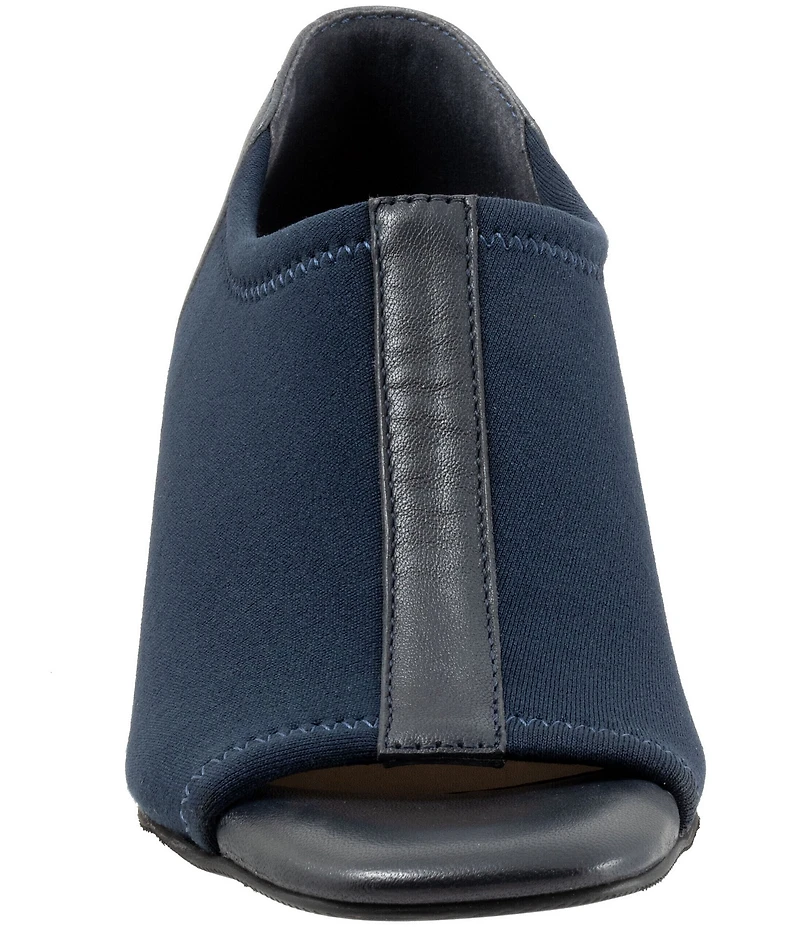 Trotters Lennon Peep Toe Block Heel Pumps