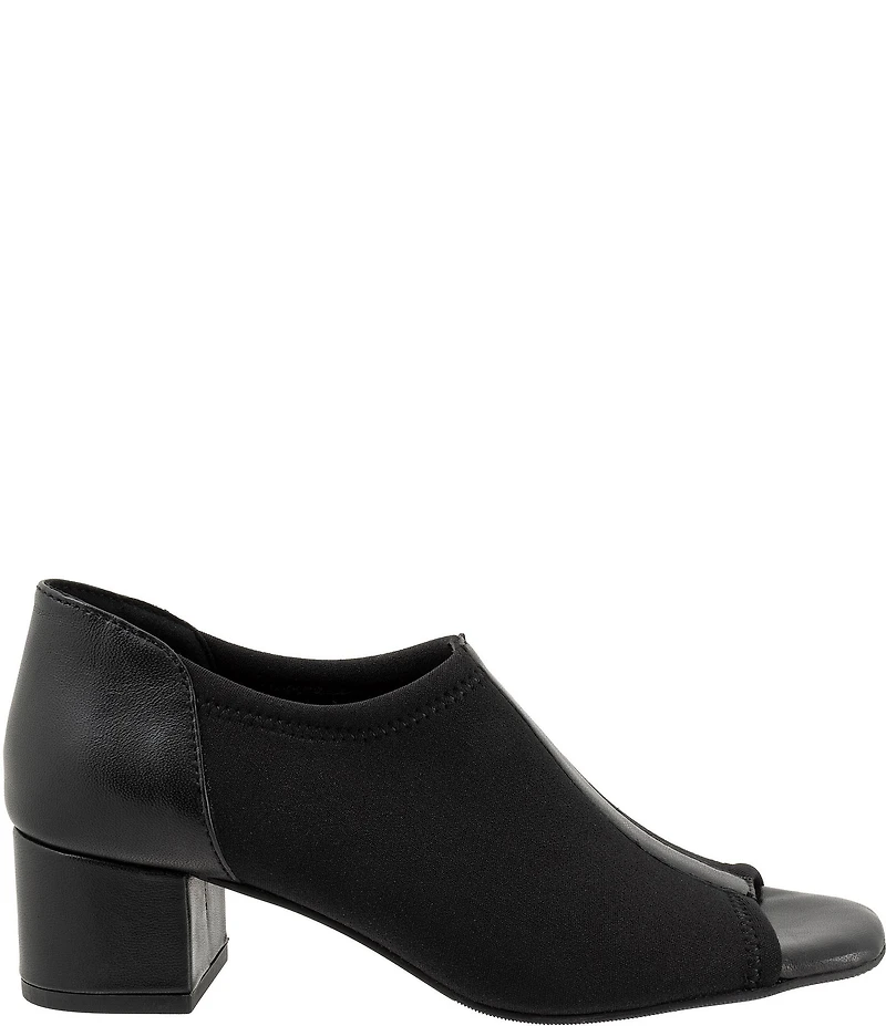 Trotters Lennon Peep Toe Block Heel Pumps