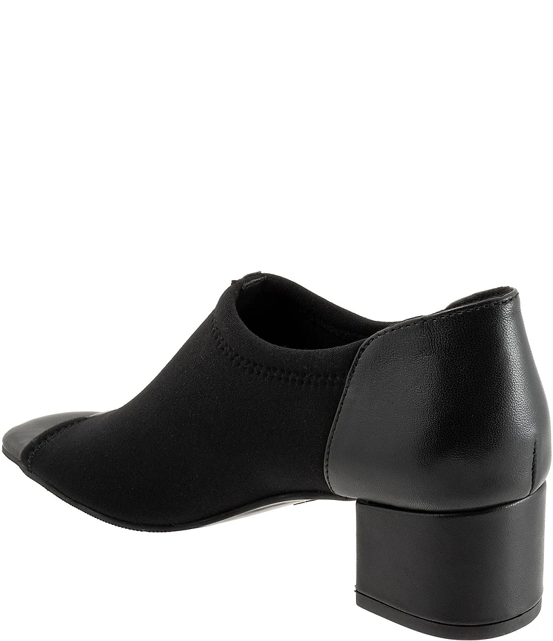 Trotters Lennon Peep Toe Block Heel Pumps