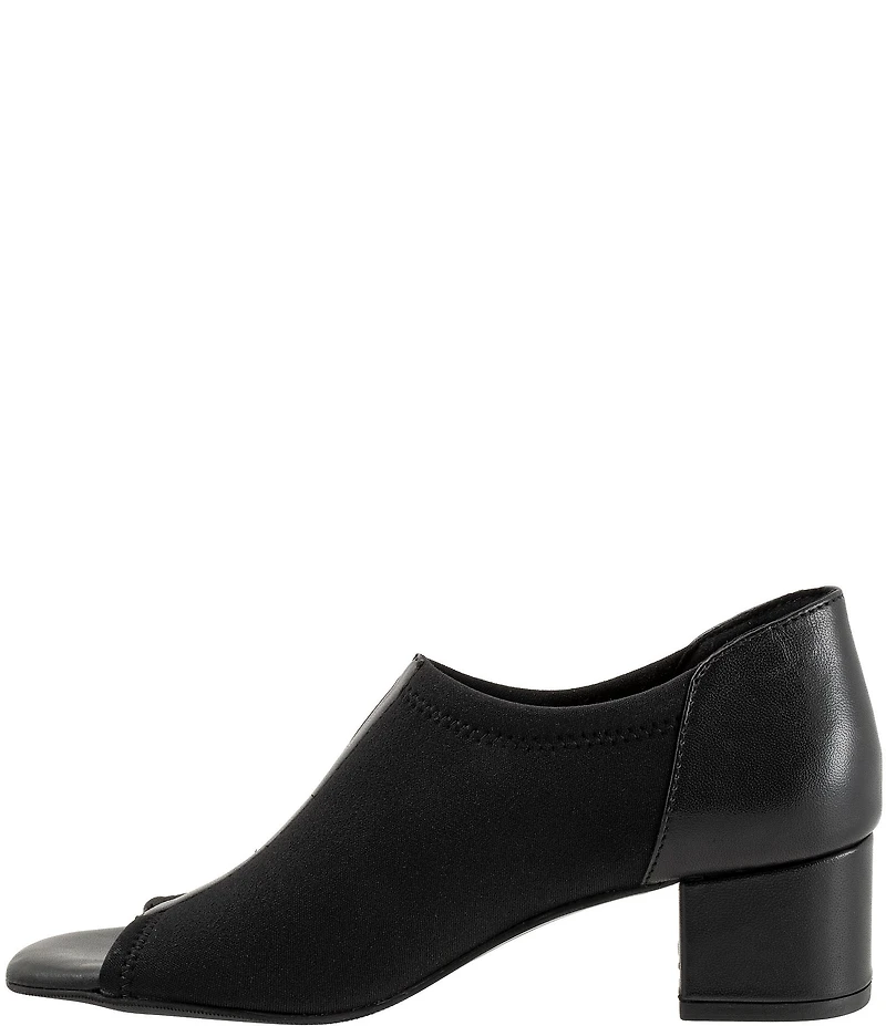 Trotters Lennon Peep Toe Block Heel Pumps