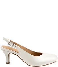 Trotters Lexi Bridal Satin Slingback Pumps