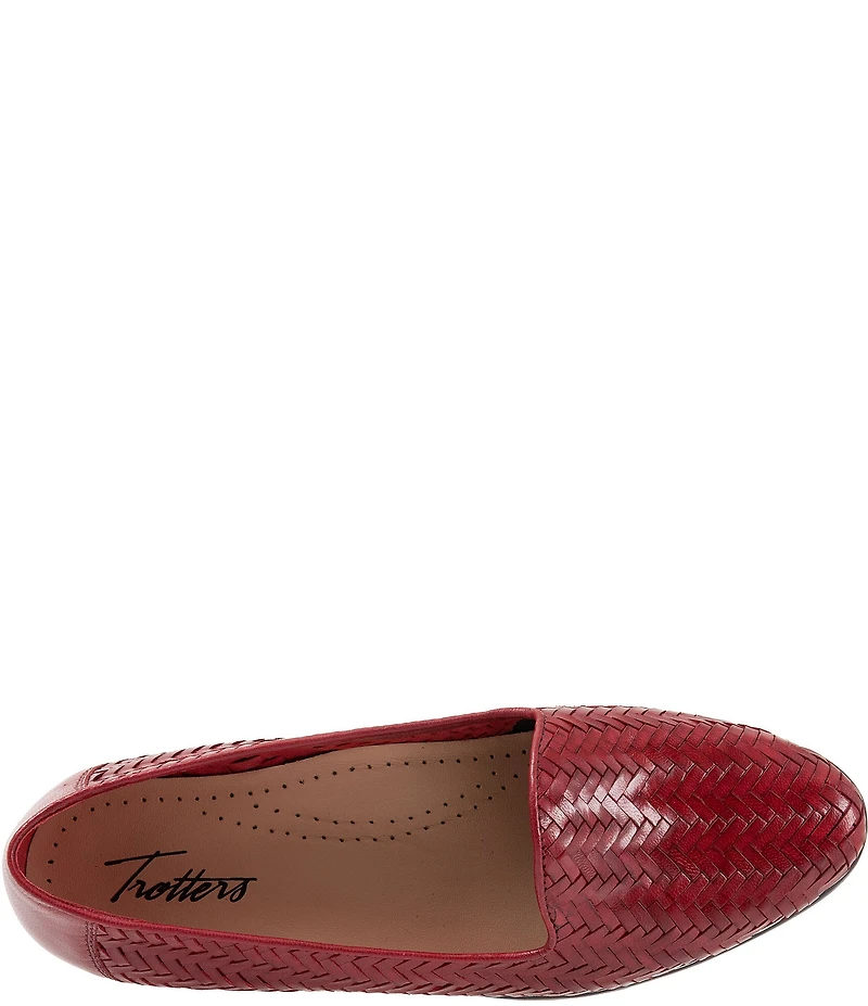 Trotters Liz III Woven Leather Loafers