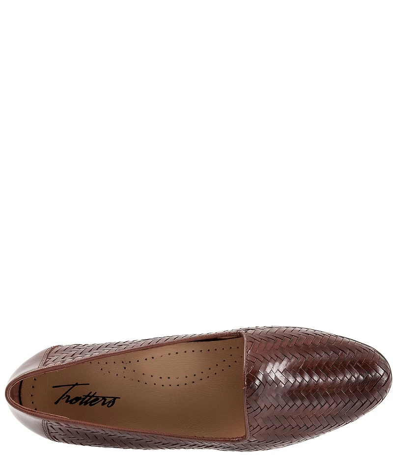 Trotters Liz III Woven Leather Loafers