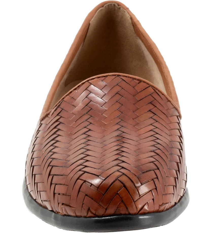 Trotters Liz III Woven Leather Loafers