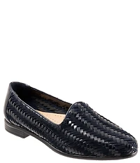 Trotters Liz III Woven Leather and Suede Loafers