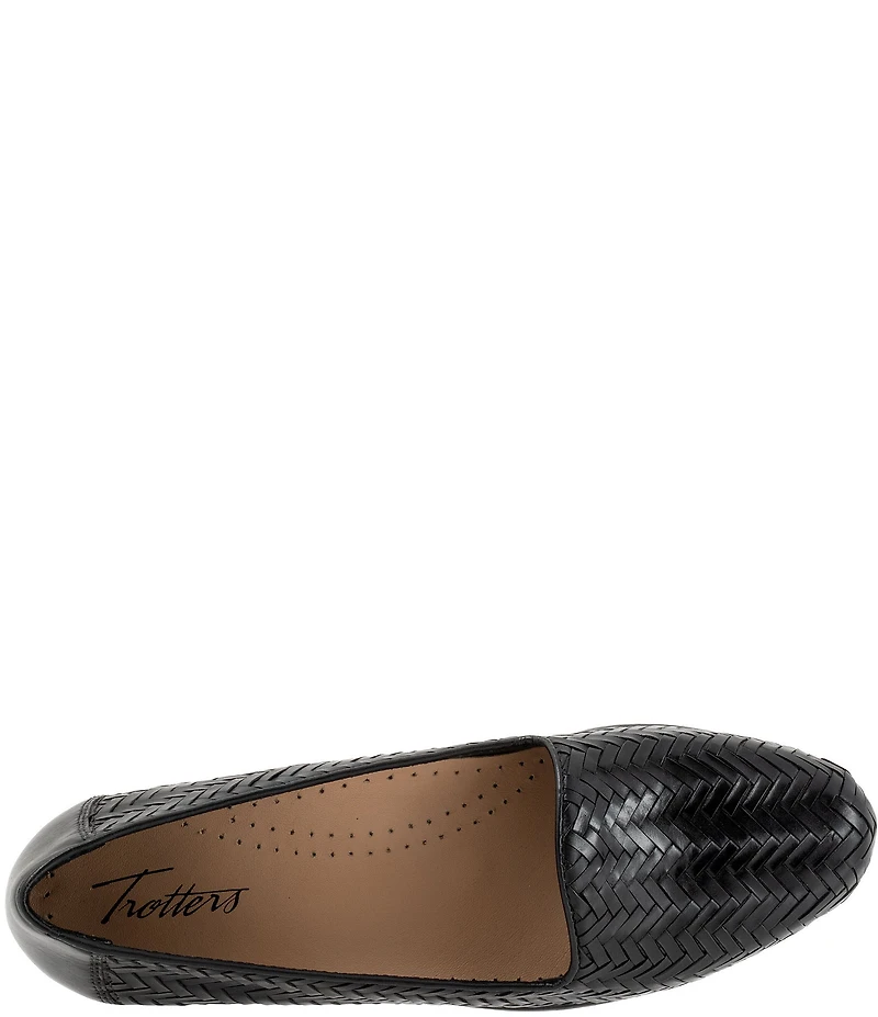 Trotters Liz III Woven Leather Loafers