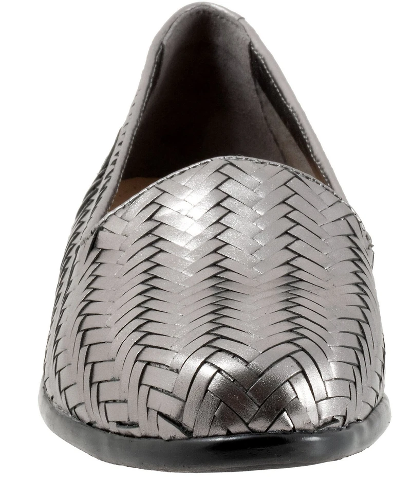Trotters Liz III Woven Leather Loafers