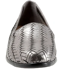 Trotters Liz III Woven Leather Loafers