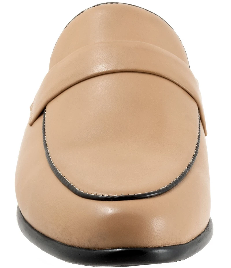 Trotters Lola Leather Piping Mules