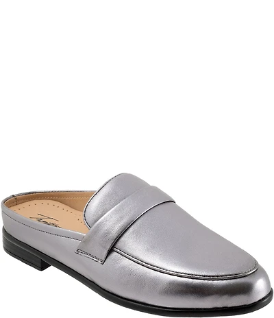 Trotters Lola Leather Piping Mules