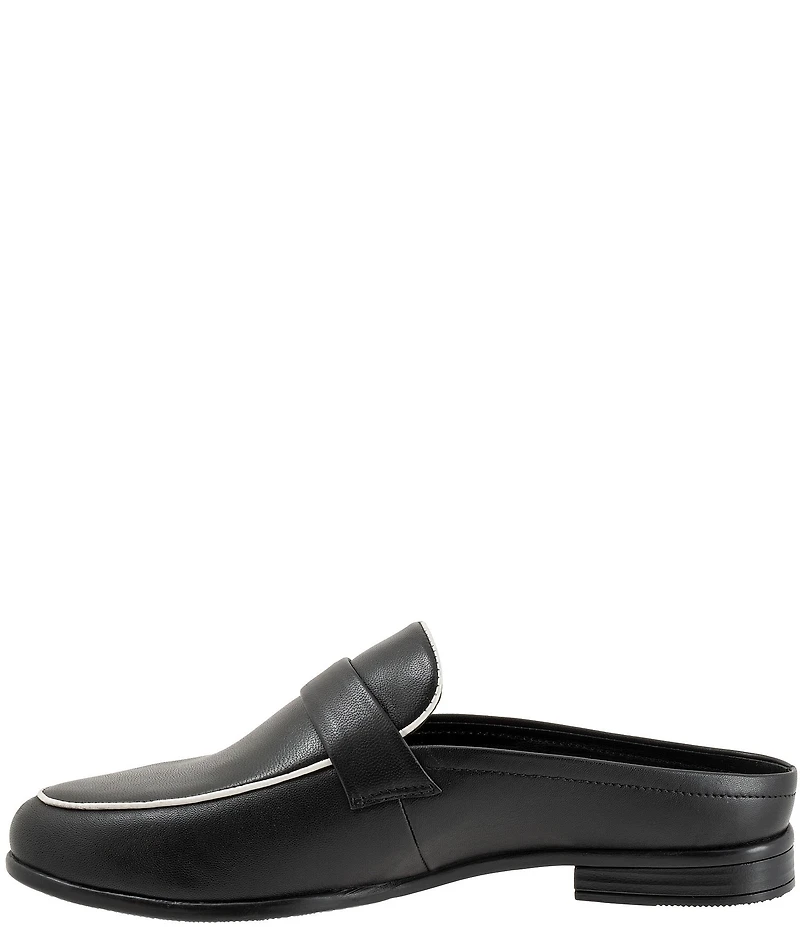 Trotters Lola Leather Piping Mules