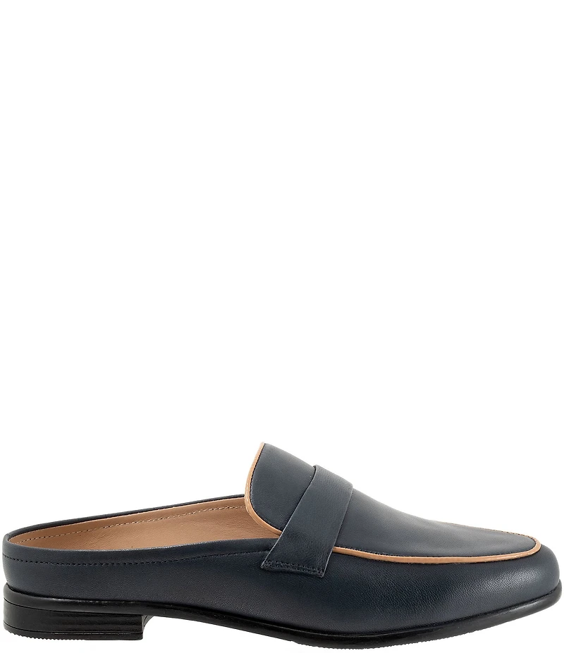 Trotters Lola Leather Piping Mules