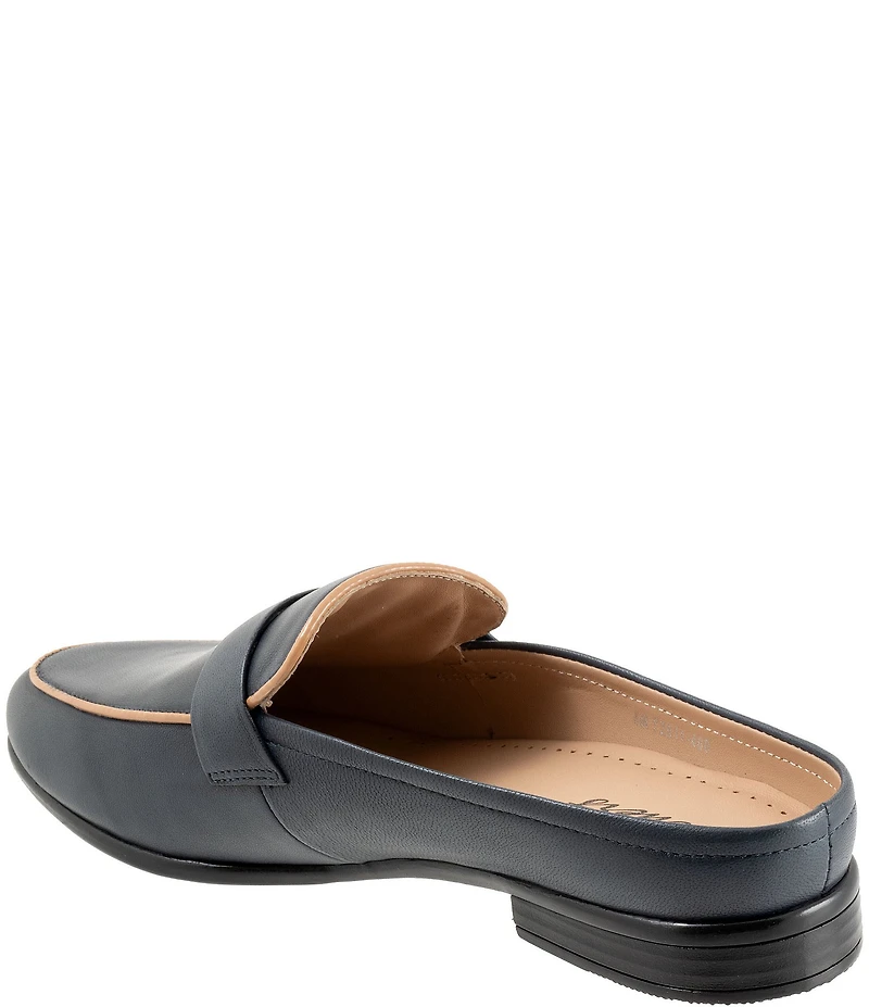 Trotters Lola Leather Piping Mules