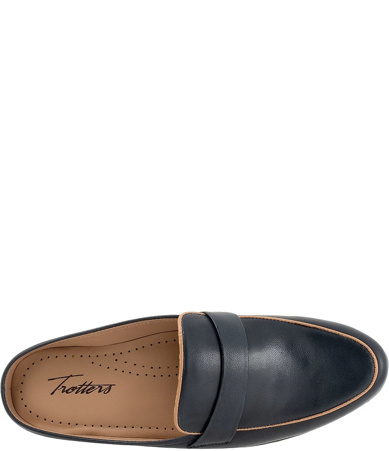 Trotters Lola Leather Piping Mules
