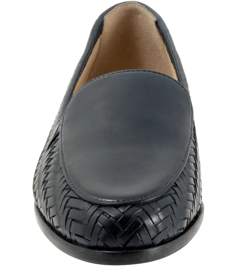 Trotters Lyric Woven Leather Loafers