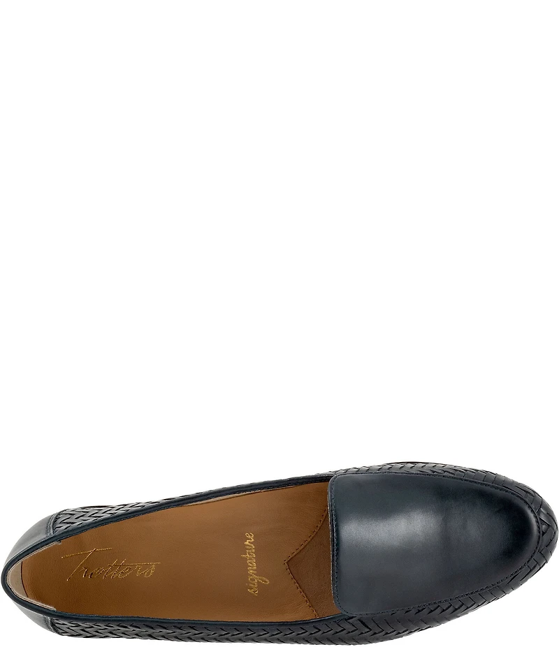 Trotters Lyric Woven Leather Loafers