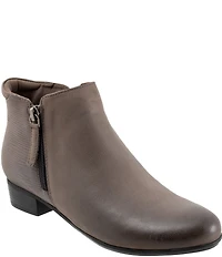 Trotters Major Embossed Leather Booties