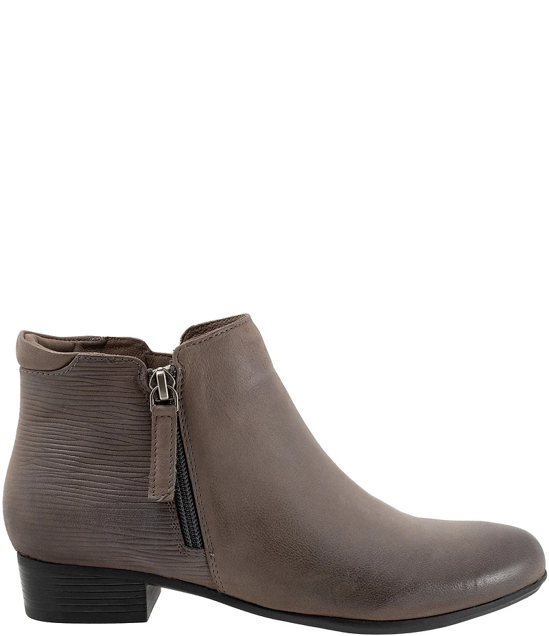 Trotters Major Embossed Leather Booties