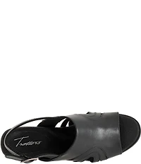 Trotters Mariam Leather Slingback Block Heel Sandals