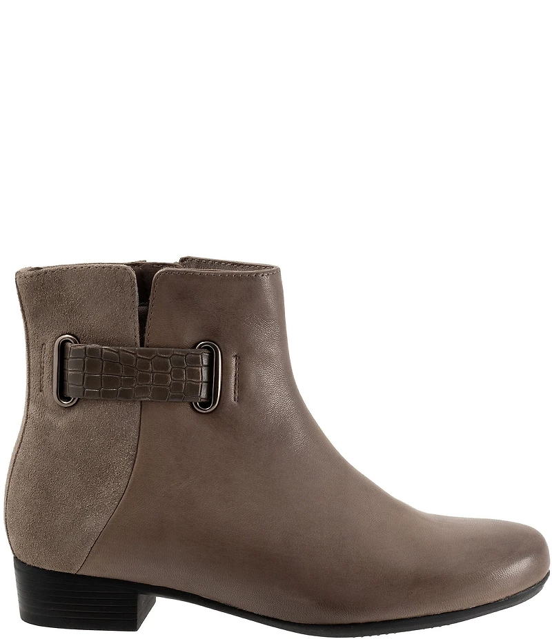 Trotters Maxwell Leather and Suede Booties