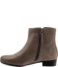 Trotters Maxwell Leather and Suede Booties