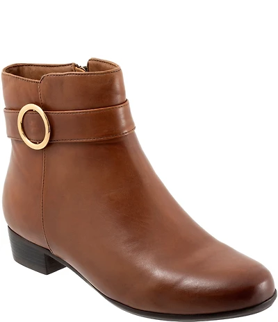 Trotters Melody Leather Hardware Detail Booties