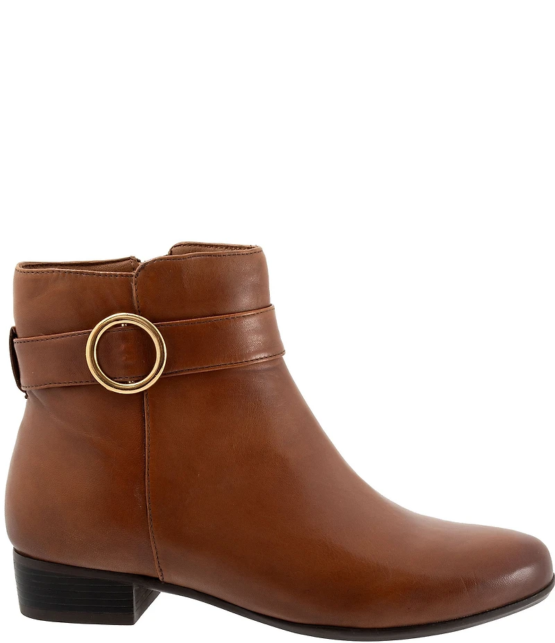 Trotters Melody Leather Hardware Detail Booties