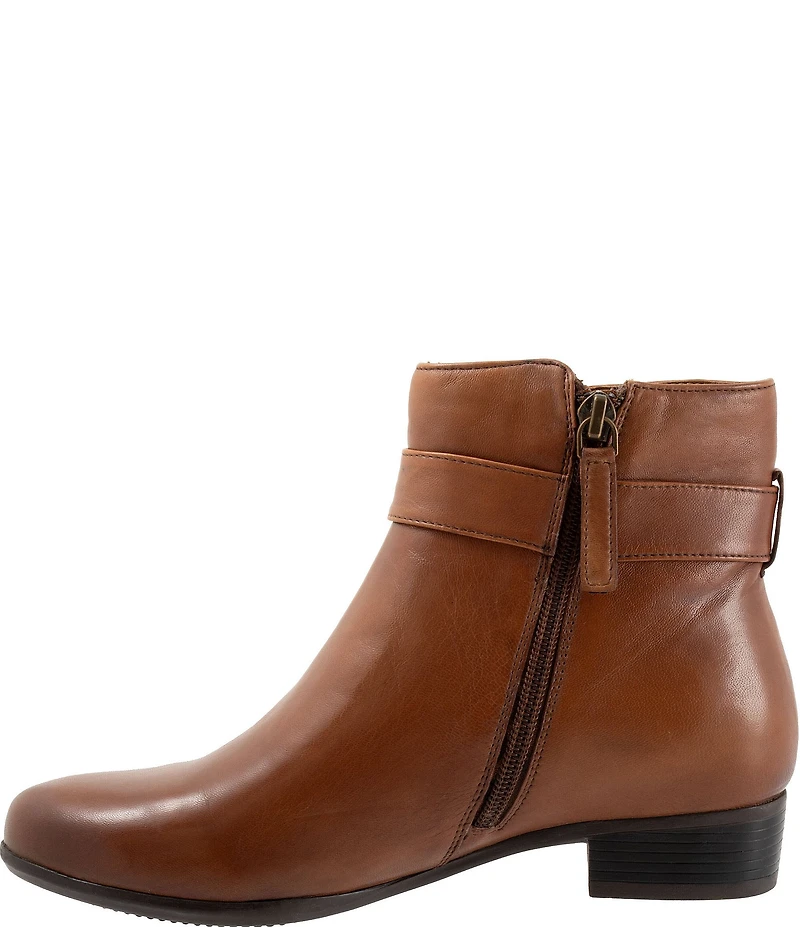 Trotters Melody Leather Hardware Detail Booties