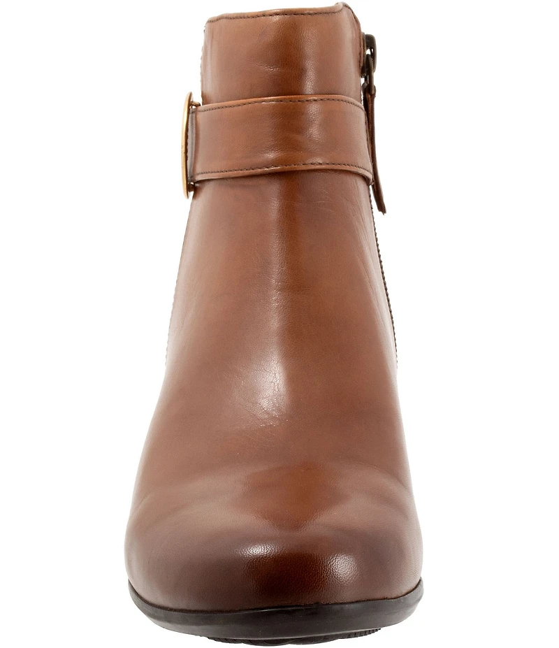 Trotters Melody Leather Hardware Detail Booties