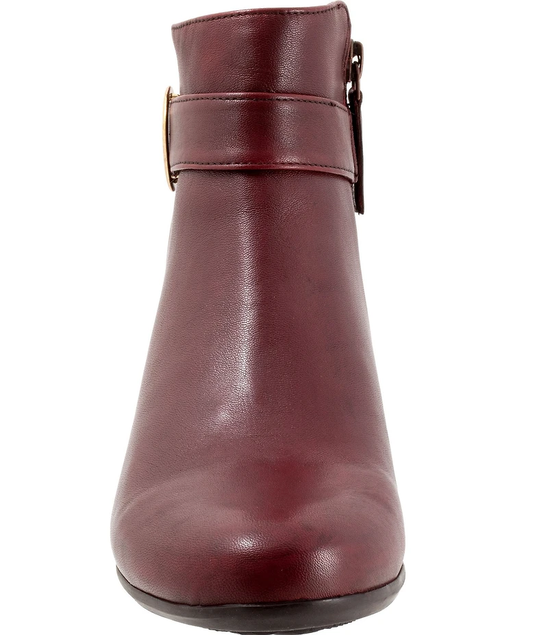 Trotters Melody Leather Hardware Detail Booties