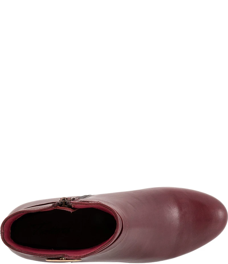 Trotters Melody Leather Hardware Detail Booties