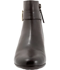 Trotters Melody Leather Hardware Detail Booties