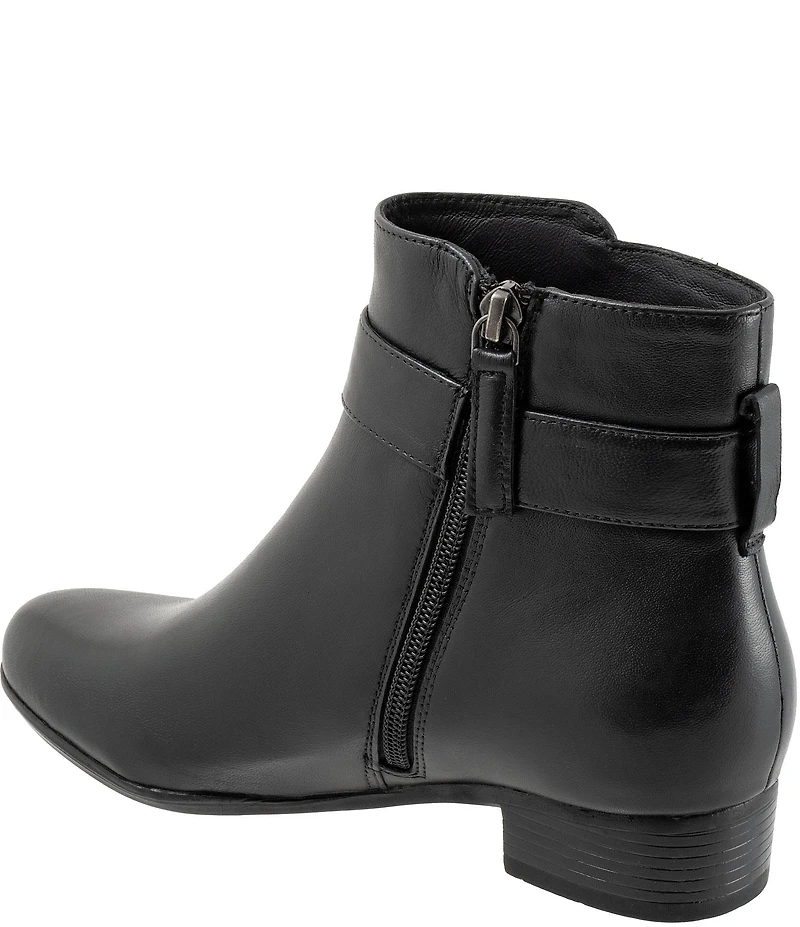 Trotters Melody Leather Hardware Detail Booties