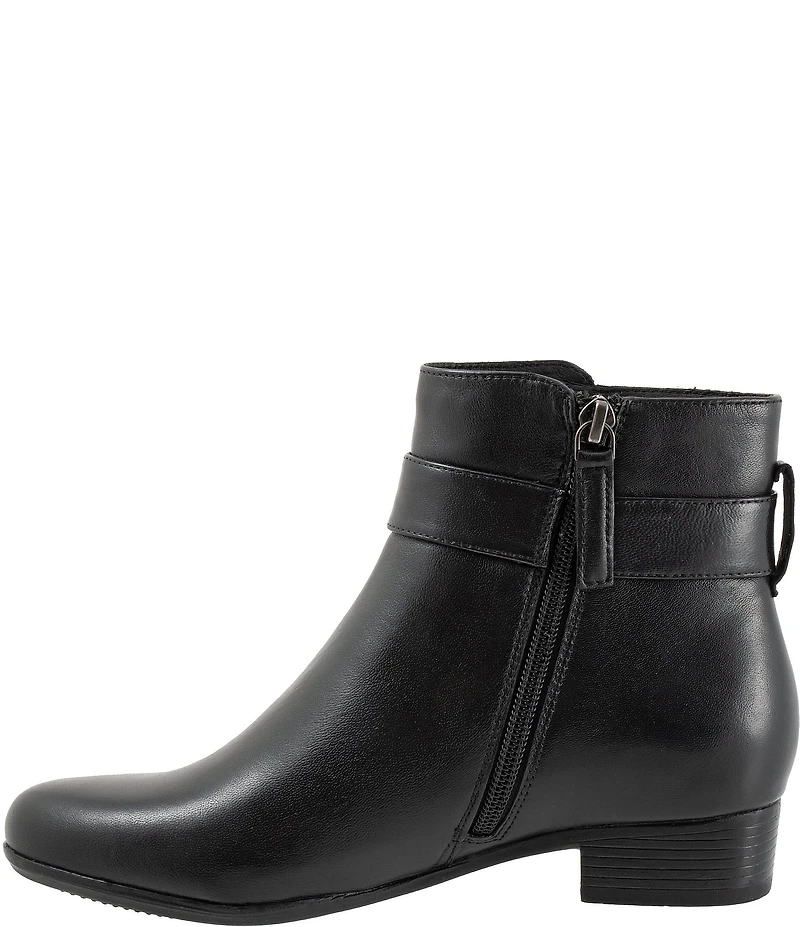 Trotters Melody Leather Hardware Detail Booties