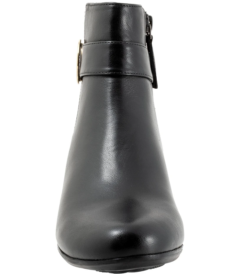 Trotters Melody Leather Hardware Detail Booties