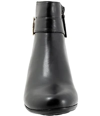 Trotters Melody Leather Hardware Detail Booties