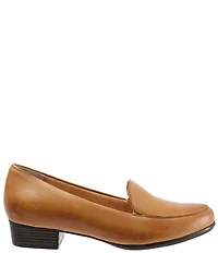 Trotters Monarch Leather Slip-On Block Heel Loafers