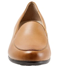 Trotters Monarch Leather Slip-On Block Heel Loafers