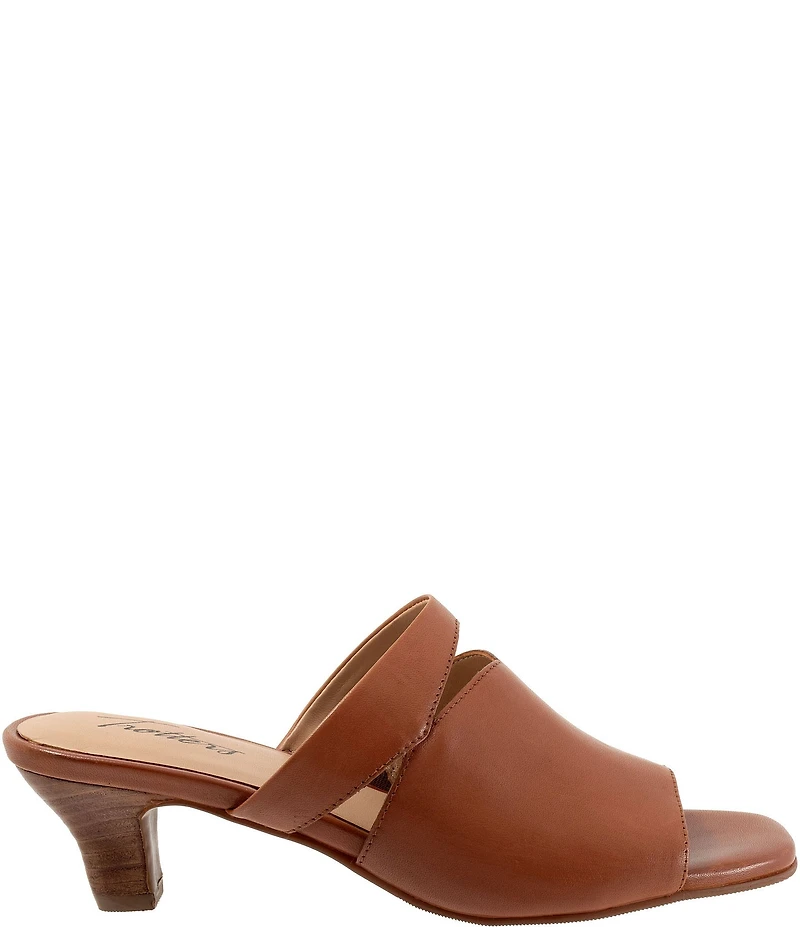 Trotters Ninette Leather Kitten Heel Slides