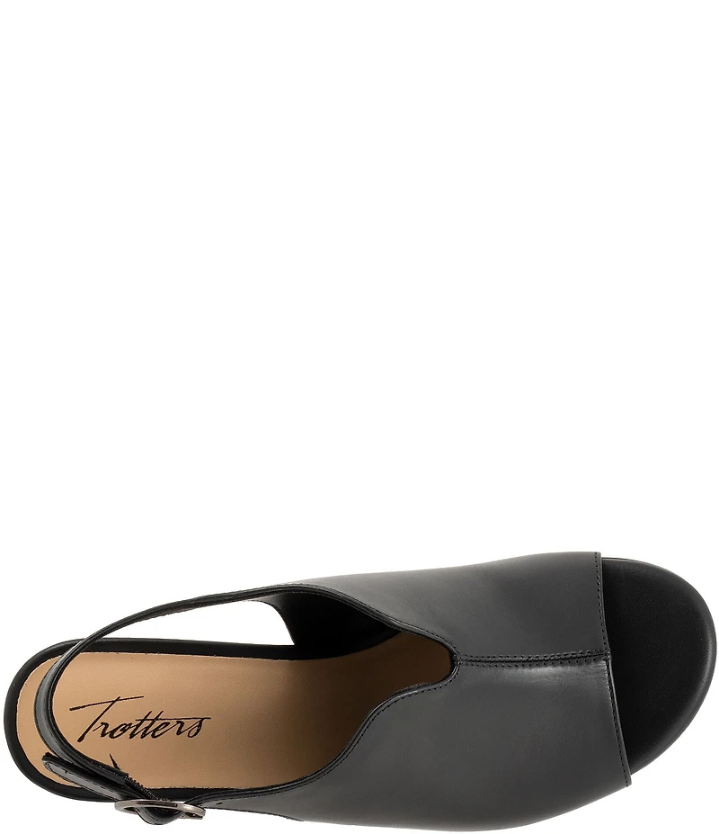 Trotters Norma Leather Slingback Sandals