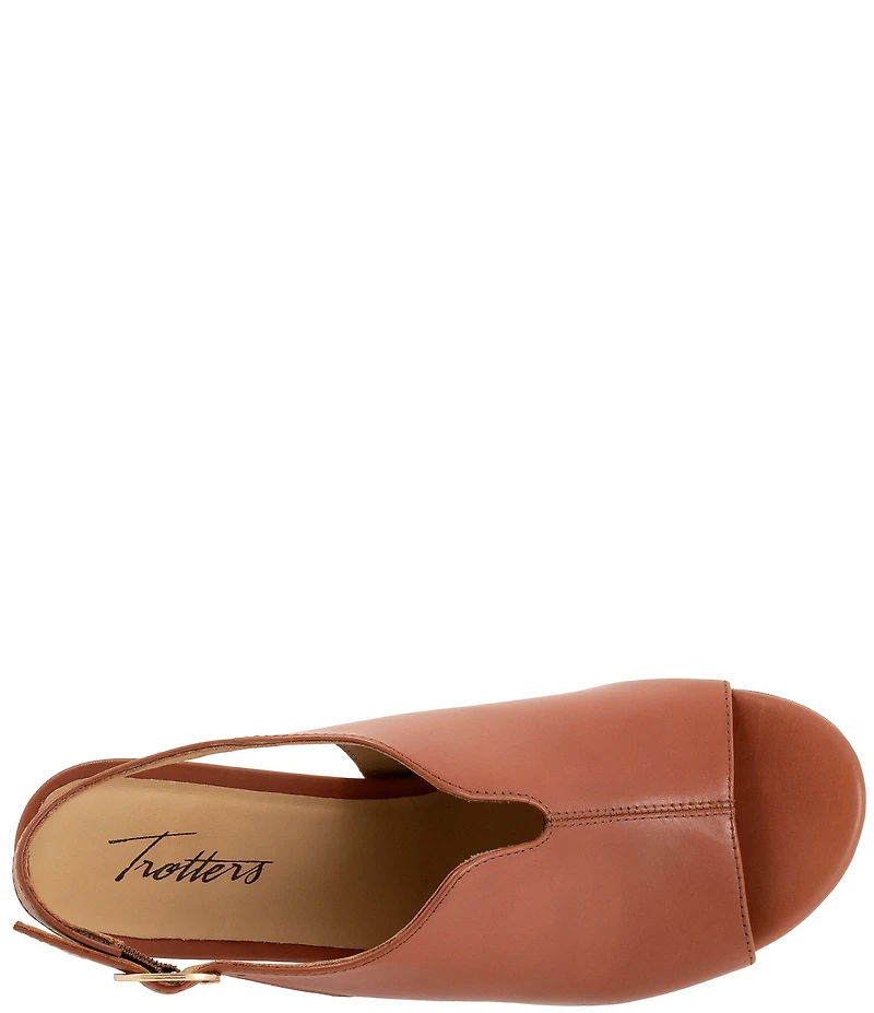 Trotters Norma Leather Slingback Sandals