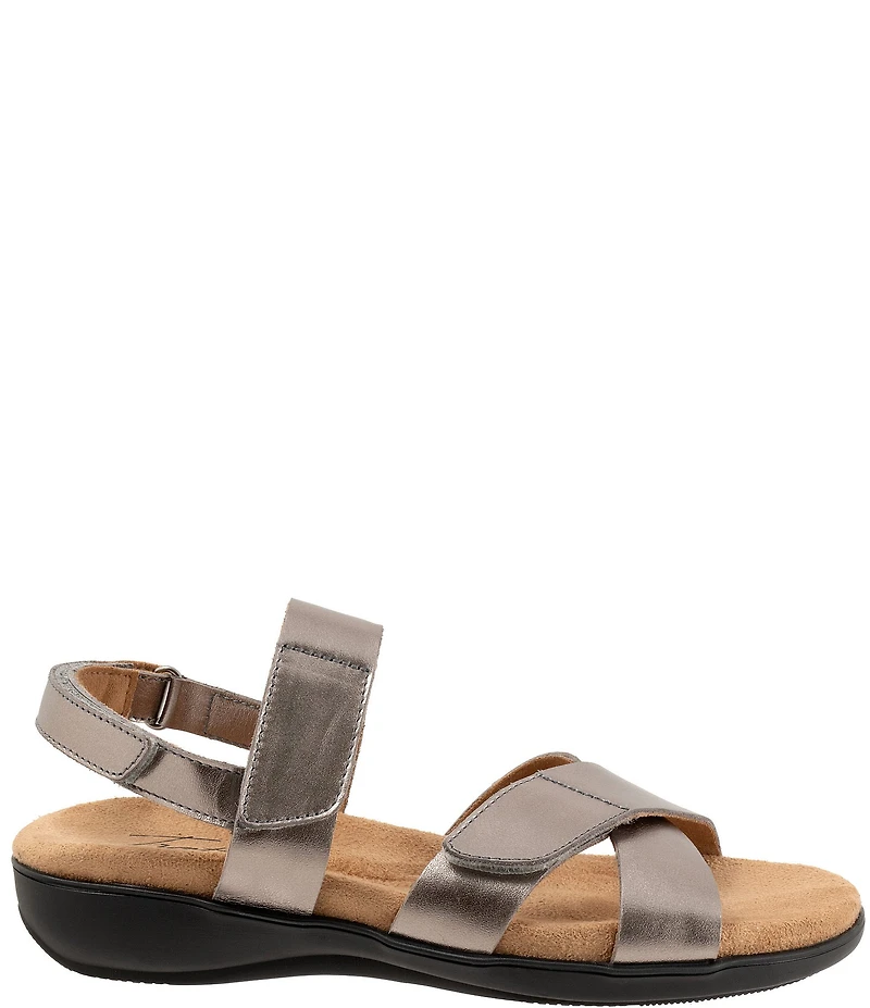 Trotters River Metallic Leather Sandals