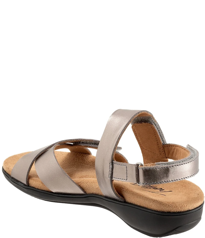 Trotters River Metallic Leather Sandals