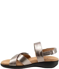 Trotters River Metallic Leather Sandals