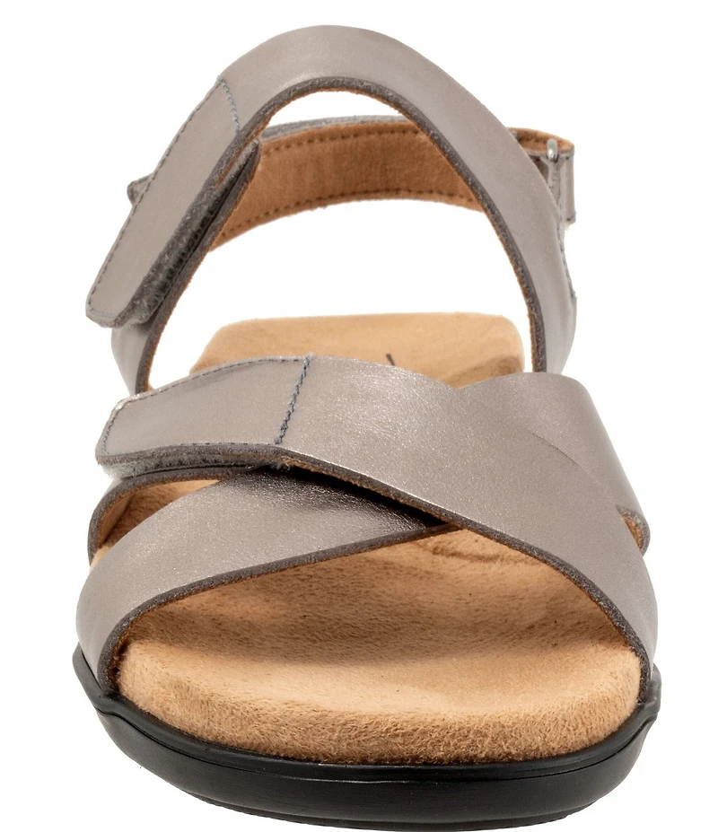 Trotters River Metallic Leather Sandals