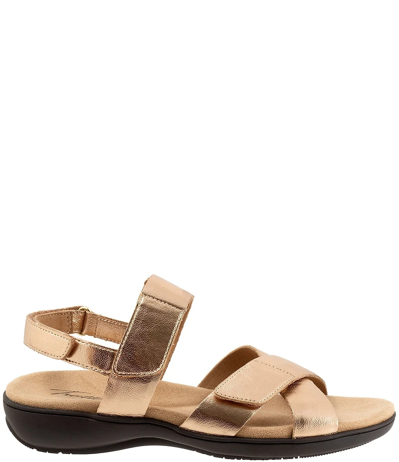 Trotters River Metallic Leather Sandals