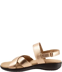 Trotters River Metallic Leather Sandals