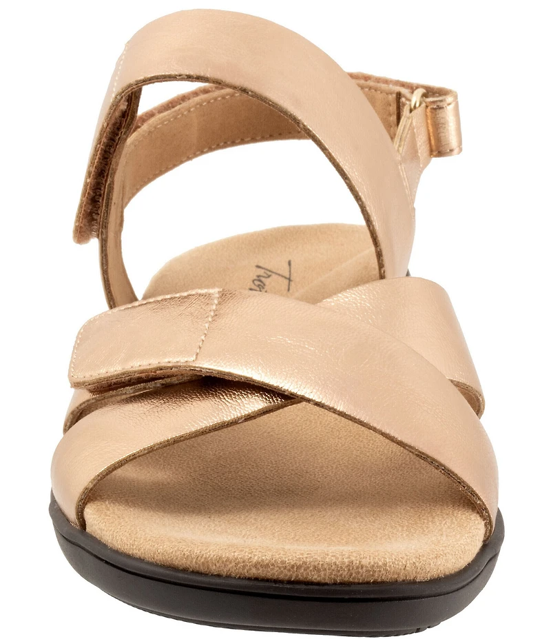 Trotters River Metallic Leather Sandals