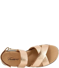 Trotters River Metallic Leather Sandals